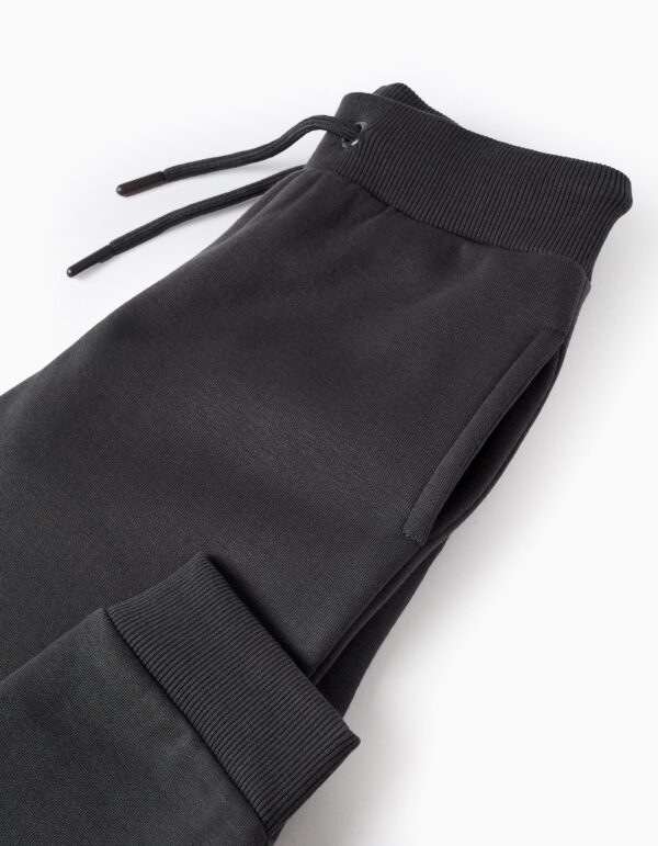 Pantalón Jogger Perchado Slim Fit Gris Oscuro. Zippy - Imagen 4