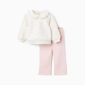Chándal Lacitos Blanco/Rosa. Zippy