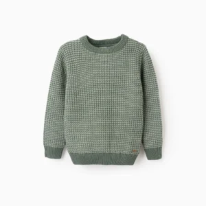 Jersey Punto Bicolor Algodón Verde. Zippy