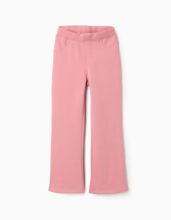 Jegging Perchado Acampanado Rosa. Zippy