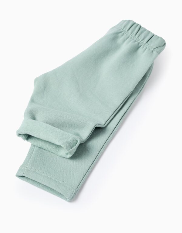 Sudadera + Pantalón Rayas Blanco/Verde Agua. Zippy - Imagen 4