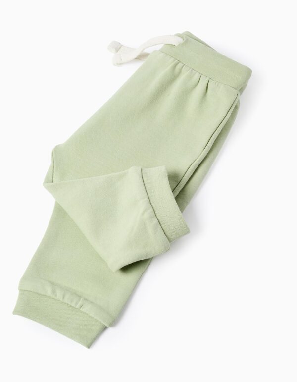 Conjunto Sudadera y Pantalón Perchado 'Caracol' Verde. Zippy - Imagen 4