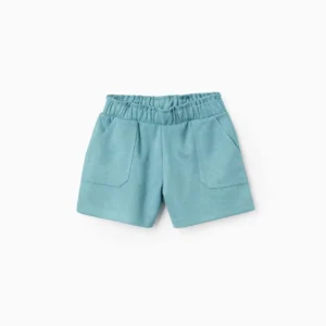 Pantalón Corto Aterciopelado Verde. Zippy
