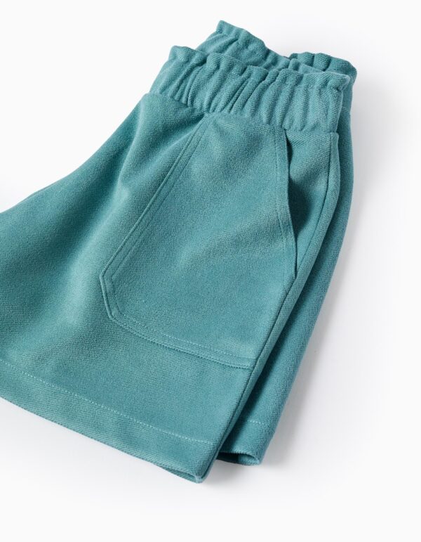 Pantalón Corto Aterciopelado Verde. Zippy - Imagen 4