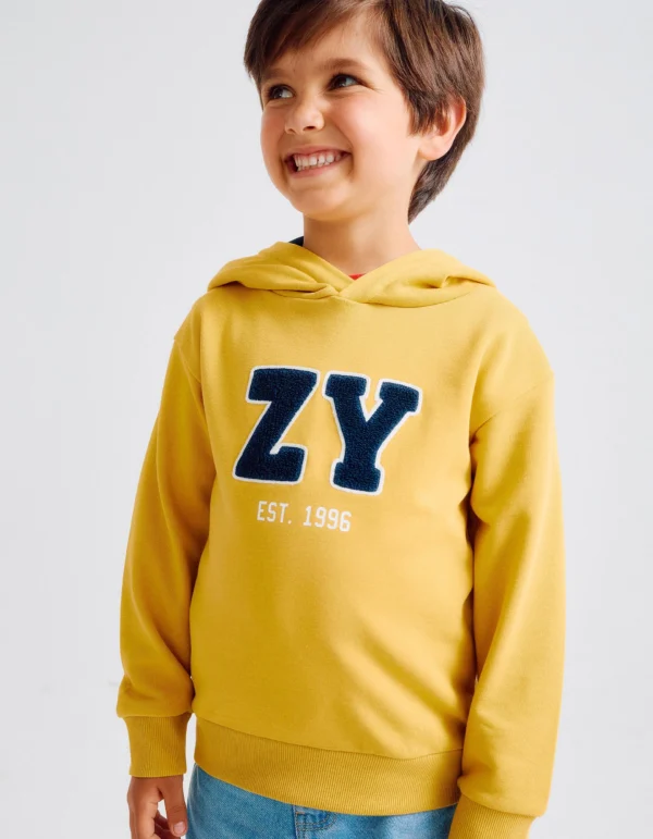 Sudadera Capucha Bouclé Si Archives Amarillo. Zippy