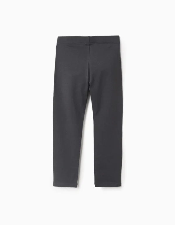 Lote de 2 Leggings Florales/Lisos Rosa/Gris. Zippy - Imagen 2