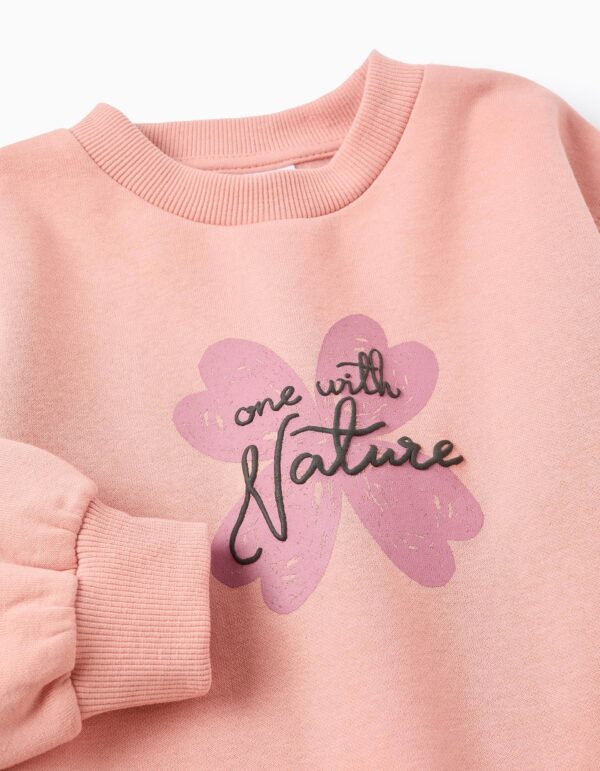 Sudadera + Pantalón Perchado 'Trevo' Rosa/Gris. Zippy - Imagen 3