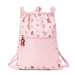 Mochila Saco Impermeable Little Red Personalizable. Tutete