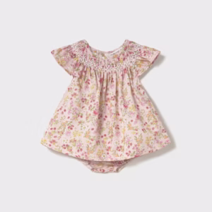 Vestido Con Cubrepañal Florecitas. Mayoral