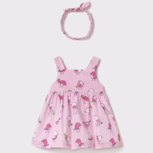 Vestido Con Diadema Estampado Pétalo. Mayoral