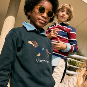 Jersey Kids Dog Verde. Silbon