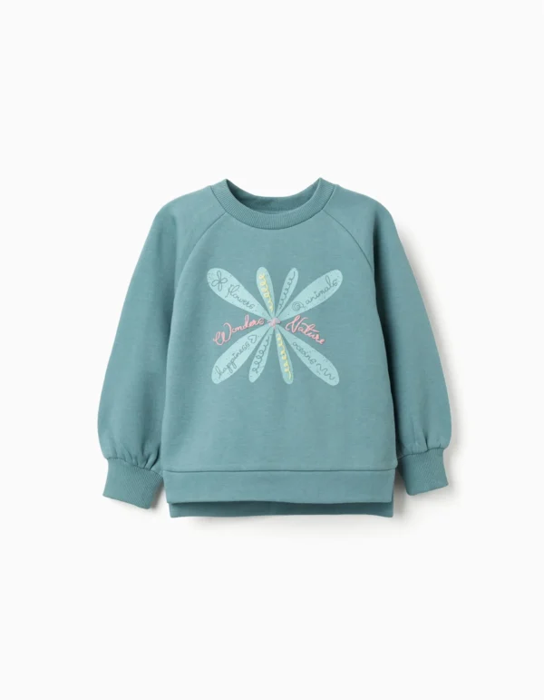 Sudadera Perchada Estampado En Relieve. Zippy