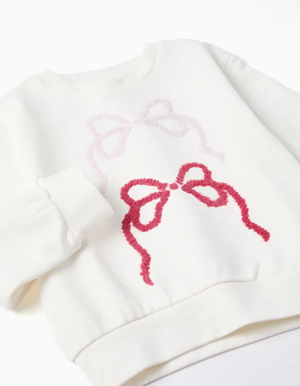 Sudadera Algodón Lazos Bordados. Zippy - Imagen 3