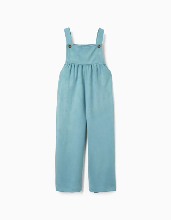 Peto Punto Interlock Bolsillos Azul Claro. Zippy