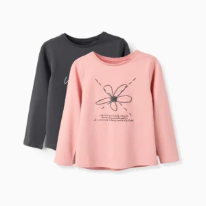 Lote 2 Camisetas Manga Larga 'Flower'. Zippy