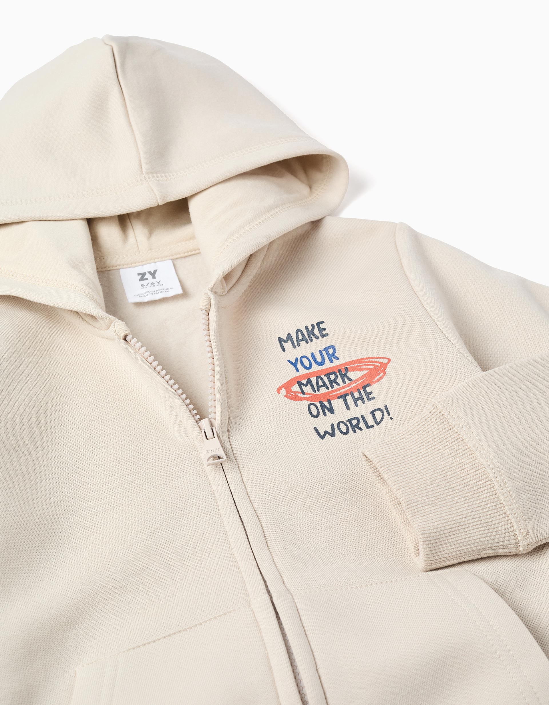 Chandal niño beige azul Zippy