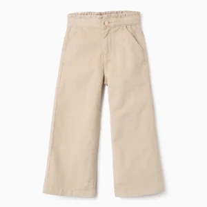 Pantalón de Pana Wide Leg de Niña Beige Zippy