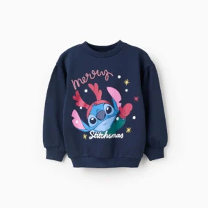 Sudadera perchada con estampado de Stitch Zippy