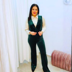 pantalón terciopelo verde