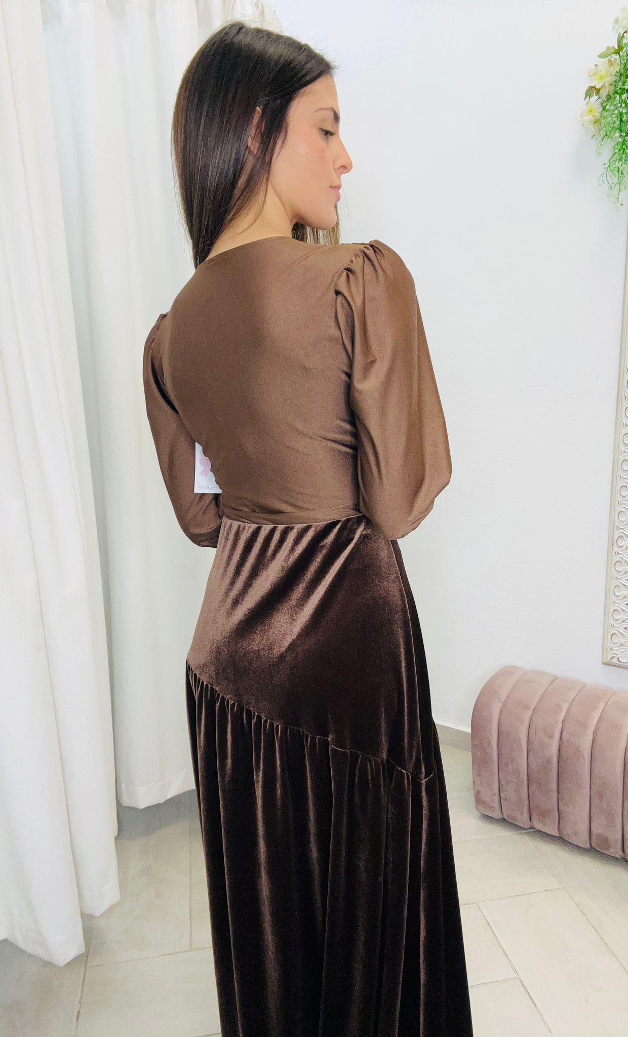falda terciopelo marrón