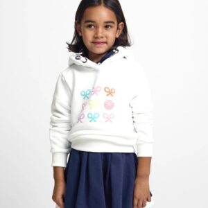 Sudadera Girl Raquetas Smile Blanca Silbon