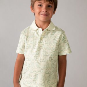 Polo Estampado Nata-Alga Mayoral