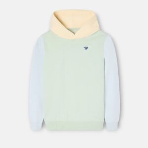 Sudadera Kids Capucha Raqueta Étnica Verde Silbon