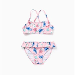 Bikini Stitch y Volantes Rosa Claro Zippy
