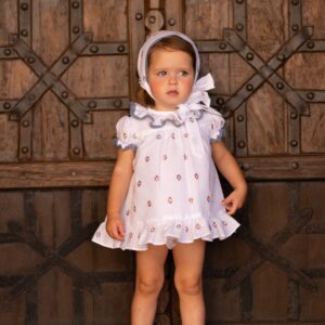 Vestido Bordado 3 Piezas COLECCIÓN BEBÉ SUAVE Cocote