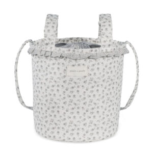 Bolso BUCKET LITTLE BLOOM FLOR GRIS Pasito A Pasito