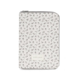 Portadocumentos LITTLE BLOOM FLOR GRIS Pasito A Pasito