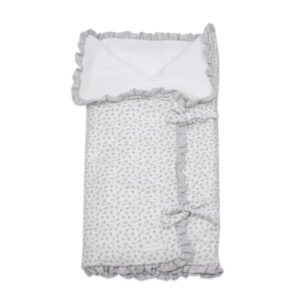 Arrullo/Manta LITTLE BLOOM FLOR GRIS TOG 2,5 Pasito A Pasito