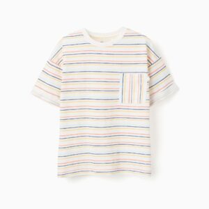 Camiseta  Algodón Rayas Bolsillo Multicolor Zippy