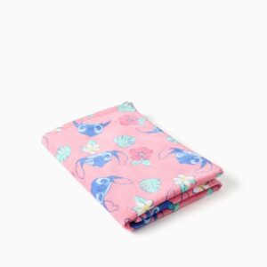 Toalla Playa Algodón Stitch Rosa Zippy