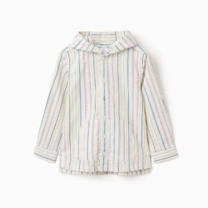 Camisa Manga Larga Algodón Rayas Multicolor Zippy
