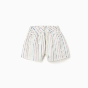 Pantalón Corto Algodón Rayas Étnicas Multicolor Zippy