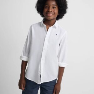 Camisa Sport Kids Lino Blanco Silbon