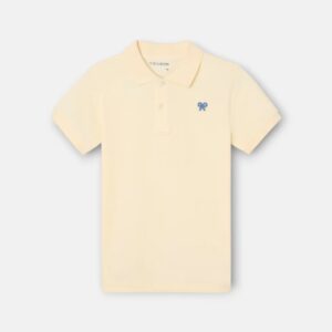 Polo Kids Liso Logo Rizo Amarillo Silbon