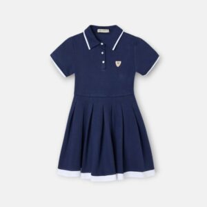 Vestido Girl Punto Azul Marino Silbon