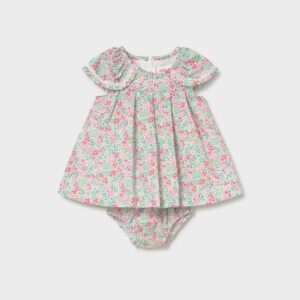 Vestido Estampado Con Cubrepañal Aqua Mayoral
