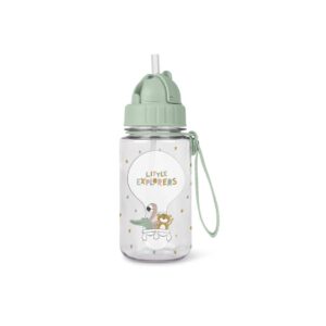 Botella De Tritán Con Pajita Y Colgador 400 ml Little Explores Saro