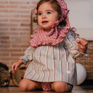 Vestido 3 Piezas Rayas BEBÉ SUAVE Cocote