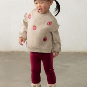 Conjunto Sudadera Y Legging Terciopelo Frambuesa Mayoral