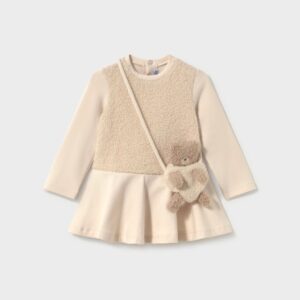 Vestido Combinado Con Bolso Osito Tofu Mayoral