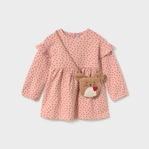 Vestido Estampado Con Bolso Rosa Mayoral