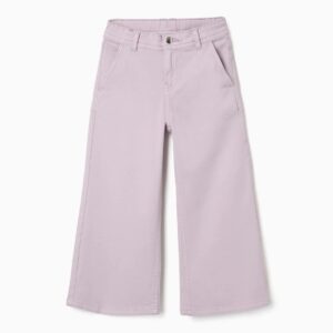 Pantalón Ancho Sarga Cuatro Bolsillos Lila Zippy
