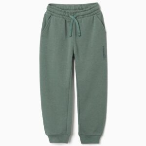 Pantalón Chándal Felpa Bolsillos ZY Verde Oscuro Zippy