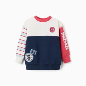 Sudadera Perchada Estampados Spider-Man Blanco/Rojo/Azul Zippy