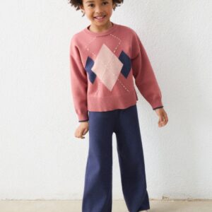 Conjunto Pantalón Y Jersey Rosáceo Mayoral