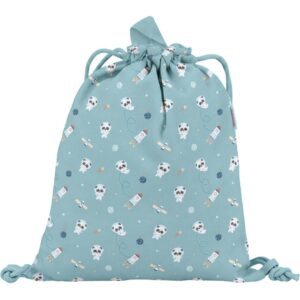 Mochila Saco Tela Pandas in Space Personalizable Tutete
